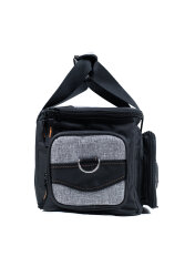 Balıkçı Çantası Suya Dayanıklı Çok Bölmeli Olta ve Balık Malzeme Çantası Gri Siyah - 3