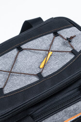 Balıkçı Çantası Suya Dayanıklı Çok Bölmeli Olta ve Balık Malzeme Çantası Gri Siyah - 5