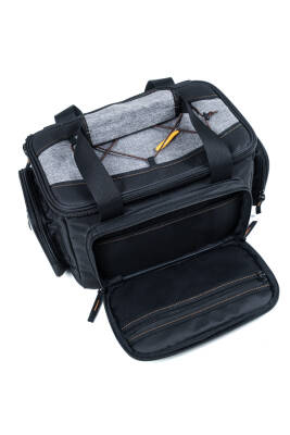 Balıkçı Çantası Suya Dayanıklı Çok Bölmeli Olta ve Balık Malzeme Çantası Gri Siyah - 6