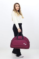 Bordo Spor ve Seyahat Çantası – Ayakkabı Bölmeli, Su Geçirmez, Omuz Askılı Antrenman Çantası - Probag (1)