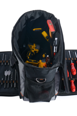 Probag Büyük Boy Ağır Hizmet Tipi Bez Alet Ve Takım Çantası - Suya Dayanıklı, 8 Ana Cep, 23 Alet Bölmesi - 4