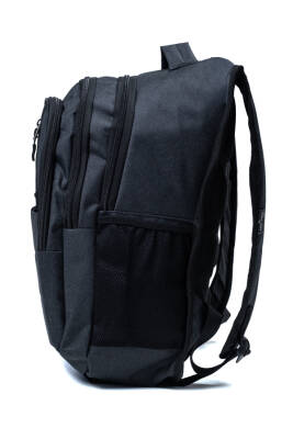 Çok Gözlü Ergonomik Sırt Çantası Su İtici Unisex Okul, Günlük ve Seyahat Çantası Siyah - 2