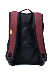 Çok Gözlü Ergonomik Sırt Çantası Su İtici Unisex Okul, Günlük ve Seyahat Çantası Kırmızı - Probag (1)