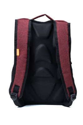 Çok Gözlü Ergonomik Sırt Çantası Su İtici Unisex Okul, Günlük ve Seyahat Çantası Kırmızı - 2