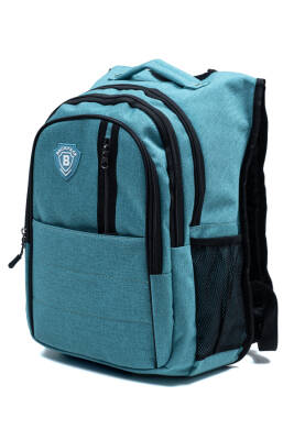 Çok Gözlü Ergonomik Sırt Çantası Su İtici Unisex Okul, Günlük ve Seyahat Çantası Yeşil - 1