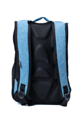 Çok Gözlü Ergonomik Sırt Çantası Su İtici Unisex Okul, Günlük ve Seyahat Çantası Mavi - 3