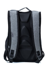 Çok Gözlü Ergonomik Sırt Çantası Su İtici Unisex Okul, Günlük ve Seyahat Çantası Gri - Probag (1)