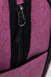 Çok Gözlü Ergonomik Sırt Çantası Su İtici Unisex Okul, Günlük ve Seyahat Çantası Pembe - 7