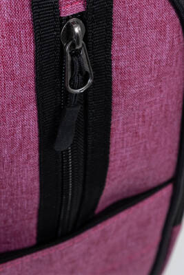 Çok Gözlü Ergonomik Sırt Çantası Su İtici Unisex Okul, Günlük ve Seyahat Çantası Pembe - 7