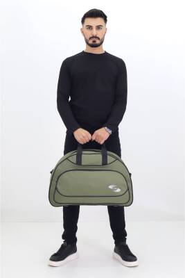 Haki Spor ve Seyahat Çantası – Ayakkabı Bölmeli, Su Geçirmez, Omuz Askılı Antrenman Çantası - 1