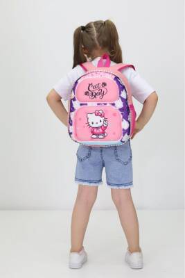 Hello Kitty Temalı Sevimli ve Şık Ortopedik Anaokulu ve İlkokul Çantası - 2