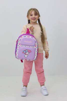 Kız Çocuk My Melody Temalı Anaokulu Sırt Çantası – Pastel Renkli, Hafif ve Su Geçirmez Tasarım - 3
