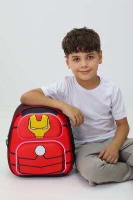 Erkek Çocuk Demir Adam Temalı Anaokulu Sırt Çantası – Hafif, Ergonomik ve Su Geçirmez - 1