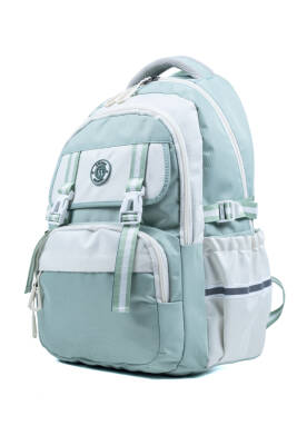 Yeşil Okul Çantası 4 Bölmeli Ortopedik Sırt Destekli Su Geçirmez İlkokul Ortaokul Sırt Çantası - 1