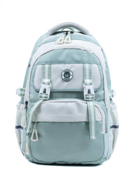 Yeşil Okul Çantası 4 Bölmeli Ortopedik Sırt Destekli Su Geçirmez İlkokul Ortaokul Sırt Çantası - 2