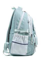 Yeşil Okul Çantası 4 Bölmeli Ortopedik Sırt Destekli Su Geçirmez İlkokul Ortaokul Sırt Çantası - 3