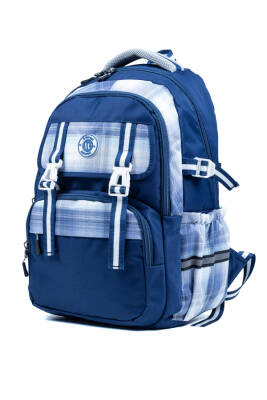 Mavi Okul Çantası 4 Bölmeli Ortopedik Sırt Destekli Su Geçirmez İlkokul Ortaokul Sırt Çantası - 1