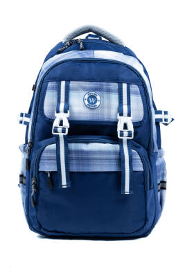 Mavi Okul Çantası 4 Bölmeli Ortopedik Sırt Destekli Su Geçirmez İlkokul Ortaokul Sırt Çantası - 2