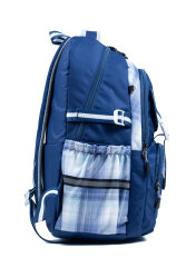 Mavi Okul Çantası 4 Bölmeli Ortopedik Sırt Destekli Su Geçirmez İlkokul Ortaokul Sırt Çantası - 3