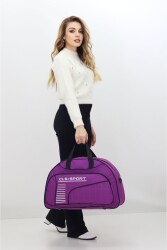 Mor Spor ve Seyahat Çantası – Ayakkabı Bölmeli, Su Geçirmez, Omuz Askılı Antrenman Çantası - Probag