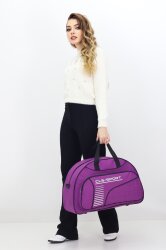 Mor Spor ve Seyahat Çantası – Ayakkabı Bölmeli, Su Geçirmez, Omuz Askılı Antrenman Çantası - Probag (1)