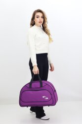 Mor Spor ve Seyahat Çantası – Ayakkabı Bölmeli, Su Geçirmez, Omuz Askılı Antrenman Çantası - Probag (1)