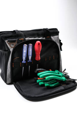 Probag Orta Boy Ağır Hizmet Tipi Bez Alet Ve Takım Çantası - Suya Dayanıklı Ve Geniş Iç Hacimli - 6