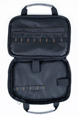 Profesyonel Takım Çantası | Omuz Askılı ve El Taşımalı Alet Çantası Organizer – Gri - 3