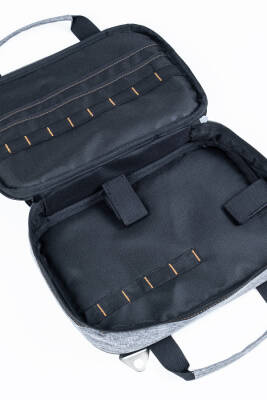 Profesyonel Takım Çantası | Omuz Askılı ve El Taşımalı Alet Çantası Organizer – Gri - 6