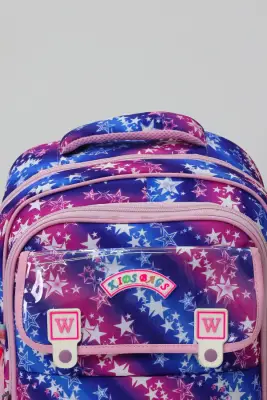 Kalp Temalı Kız Çocuk Üçlü Ilkokul Çanta Seti - Kalpli Sırt Çantası Termal Beslenme Çantası Kalemlik - 5