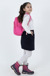 Pembe Hello Kitty Figürlü Kız Çocuk Anaokulu Sırt Çantası – Çiçek Desenli, Sevimli Kreş Çantası - 5