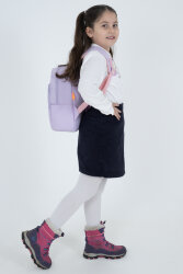 Açık Mor My Melody & Kuromi Figürlü Kız Çocuk Anaokulu Sırt Çantası – Müzik Temalı Kreş Çantası - 5