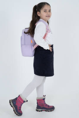 Açık Mor My Melody & Kuromi Figürlü Kız Çocuk Anaokulu Sırt Çantası – Müzik Temalı Kreş Çantası - 5