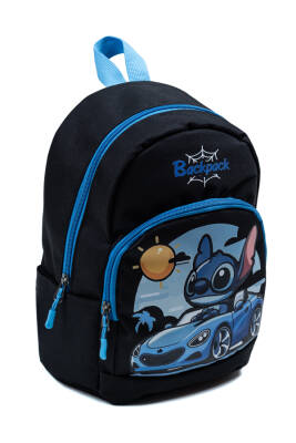 Siyah Sitiç Figürlü Arabalı Erkek Çocuk Anaokulu Sırt Çantası – Havalı, Ergonomik Kreş Çantası - 2