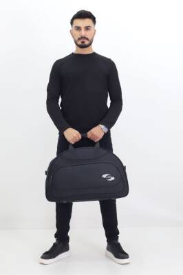 Siyah Spor ve Seyahat Çantası – Ayakkabı Bölmeli, Su Geçirmez, Omuz Askılı Antrenman Çantası - 2