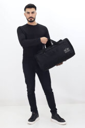 Siyah Spor ve Seyahat Çantası – Ayakkabı Bölmeli, Su Geçirmez, Omuz Askılı Antrenman Çantası - Probag (1)