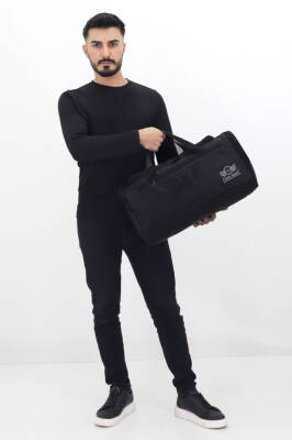 Siyah Spor ve Seyahat Çantası – Ayakkabı Bölmeli, Su Geçirmez, Omuz Askılı Antrenman Çantası - 2