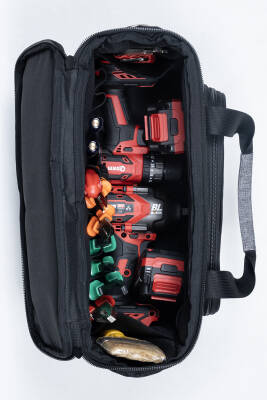 Su Geçirmez 63 Bölmeli Dayanıklı Alet Takım Çantası – Omuz Askılı Profesyonel Usta Çantası - 7