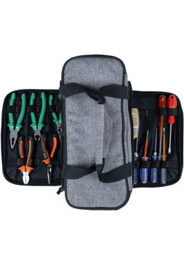 Su Geçirmez 63 Bölmeli Dayanıklı Alet Takım Çantası – Omuz Askılı Profesyonel Usta Çantası - 1