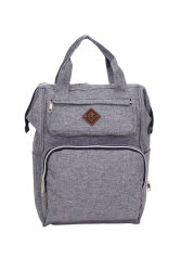 Termal Bölmeli Gri Anne Bebek Sırt Çantası Geniş Hacimli Bebek Bakım Çantası Bebek Arabası Uyumlu - Probag (1)