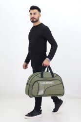 Yeşil Spor ve Seyahat Çantası – Ayakkabı Bölmeli, Su Geçirmez, Omuz Askılı Antrenman Çantası - 3