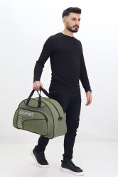 Yeşil Spor ve Seyahat Çantası – Ayakkabı Bölmeli, Su Geçirmez, Omuz Askılı Antrenman Çantası - 4